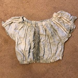 Sunday Saint Tropez light green blouse